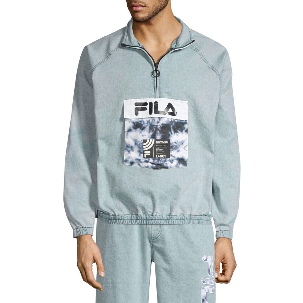 Fila Archive Denim Track Top Tie Dye Men’s Size M